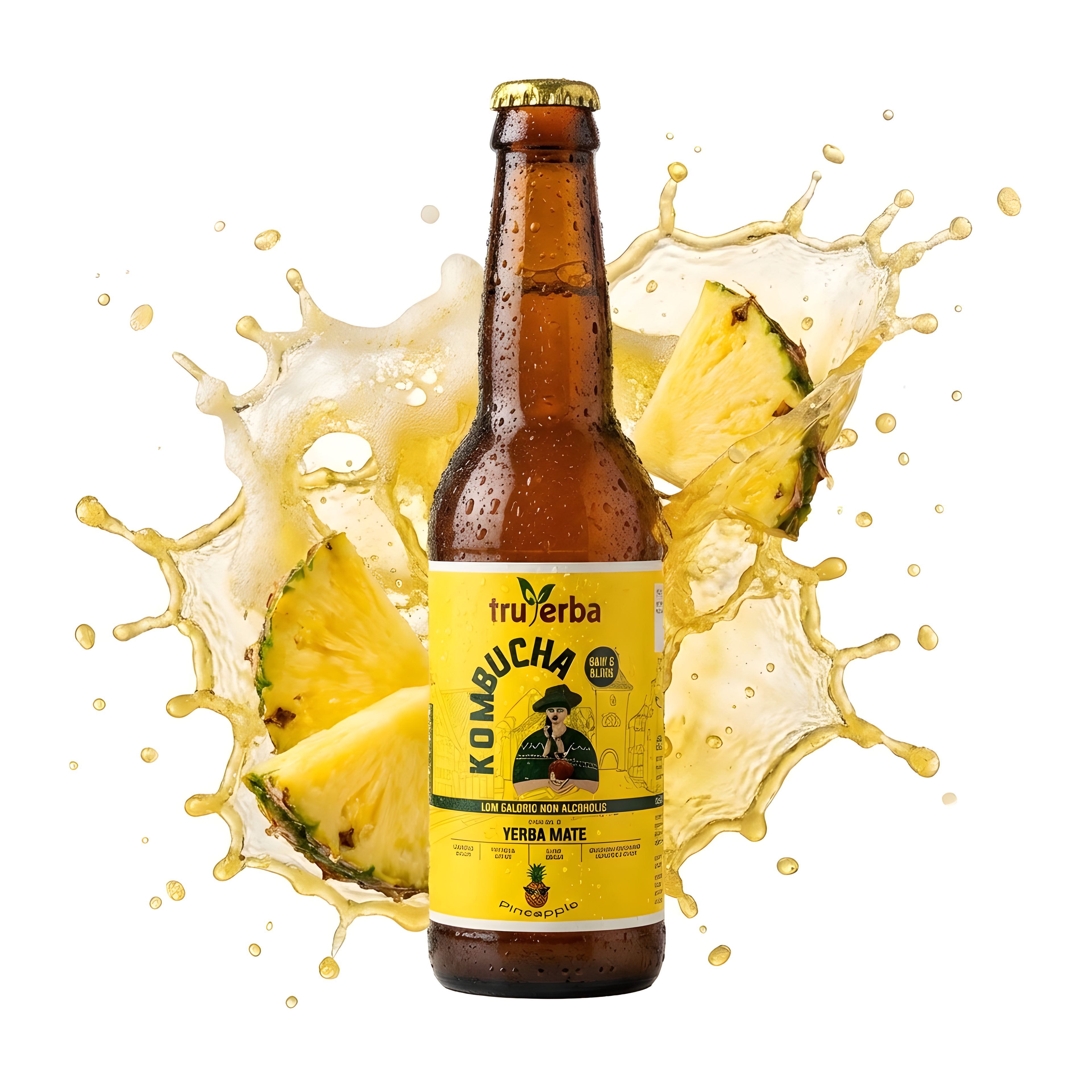 Yerba Mate Kombucha Original | Pineapple | Guava