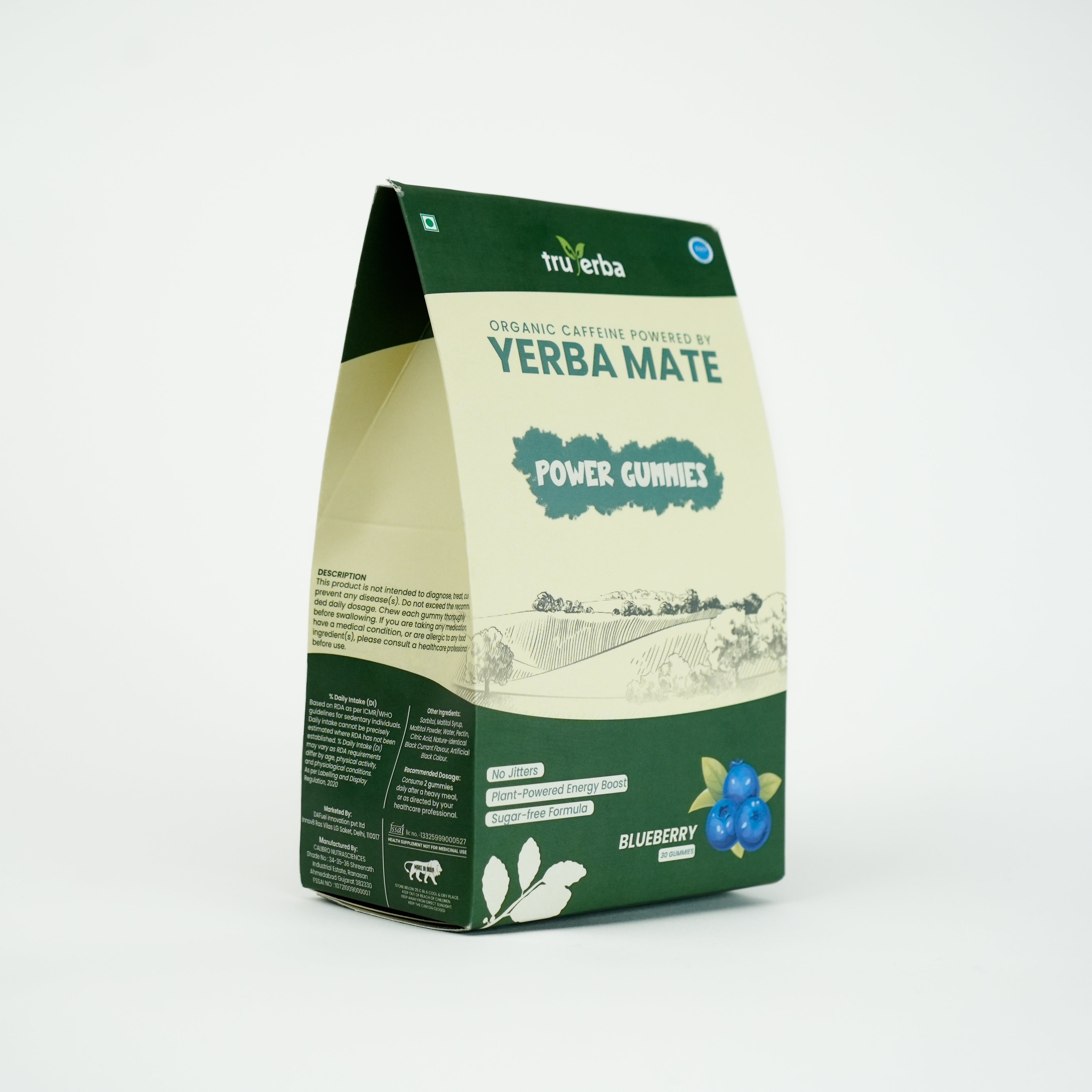 Yerba Mate Caffeine Gummies(Blueberry)