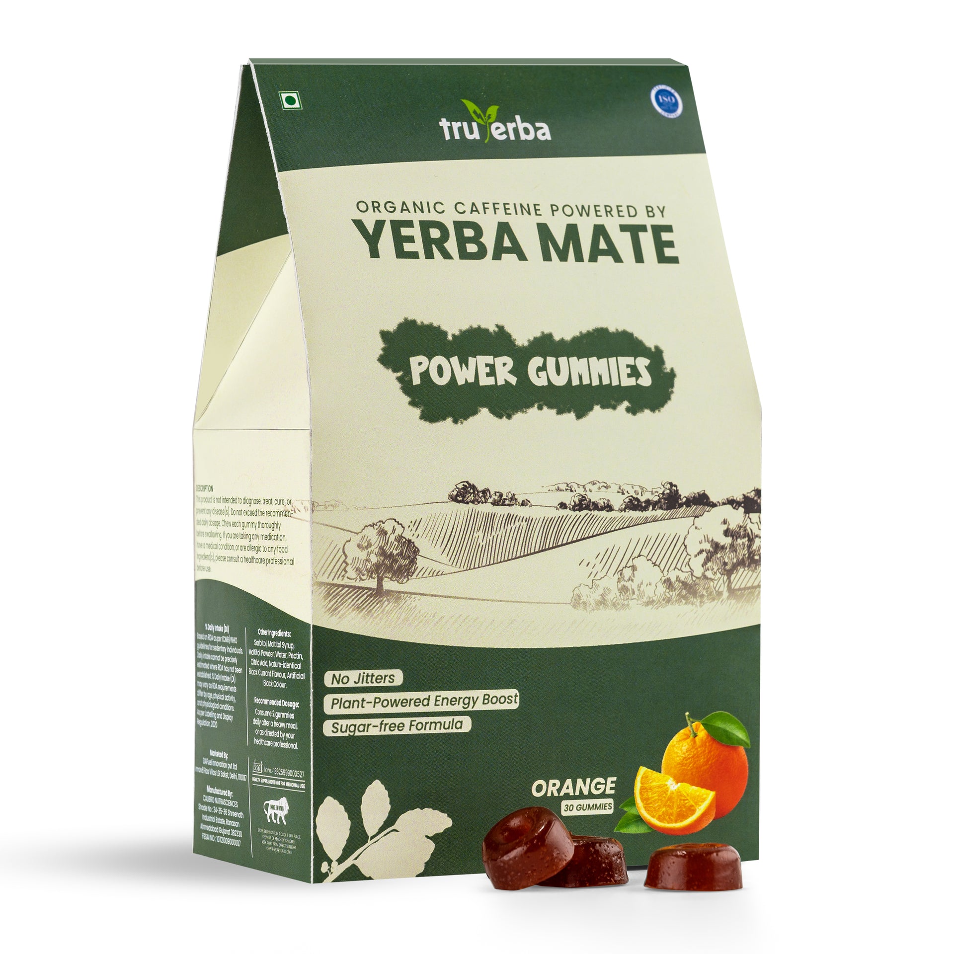 Yerba Mate Caffeine Gummies(Orange)