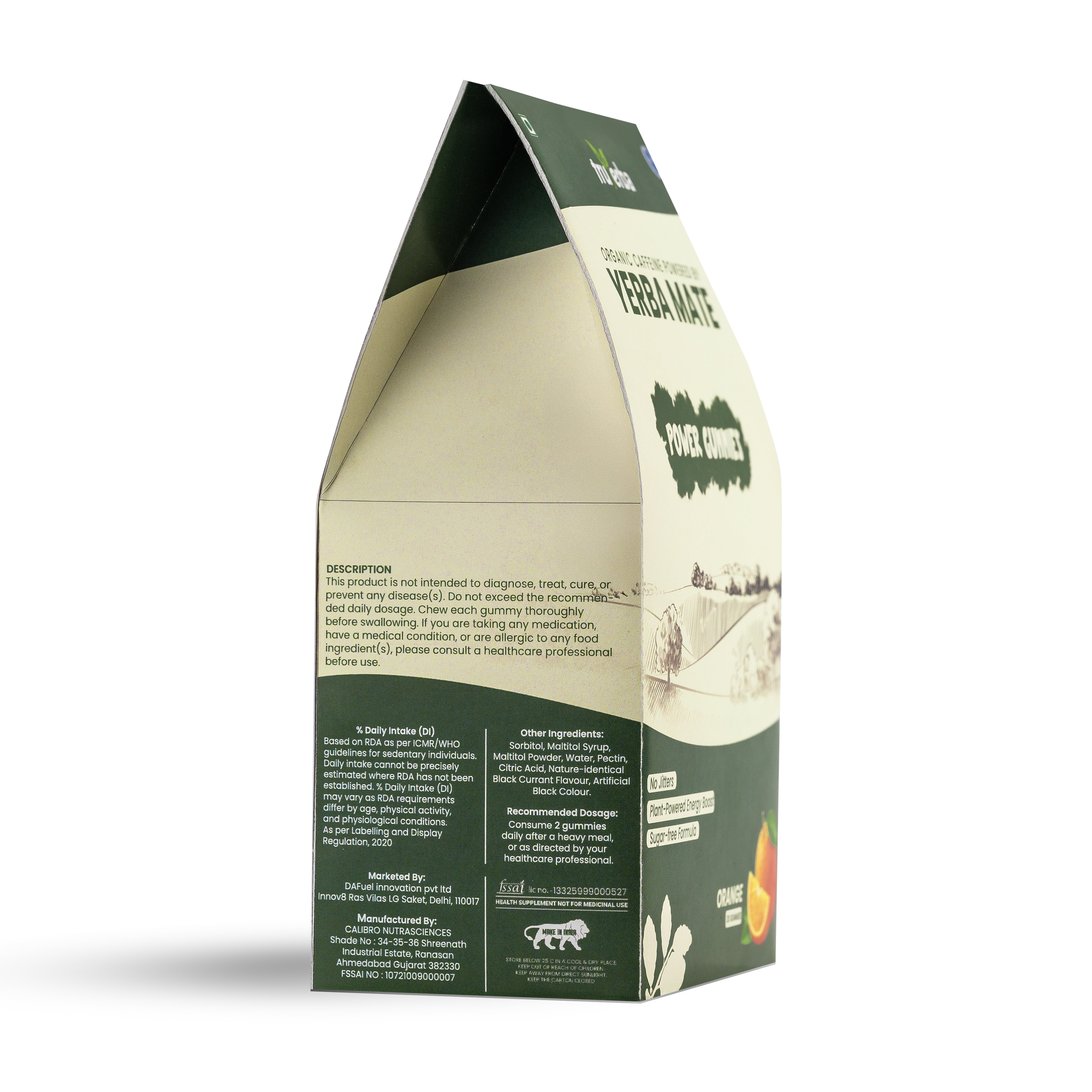 Yerba Mate Caffeine Gummies(Orange)