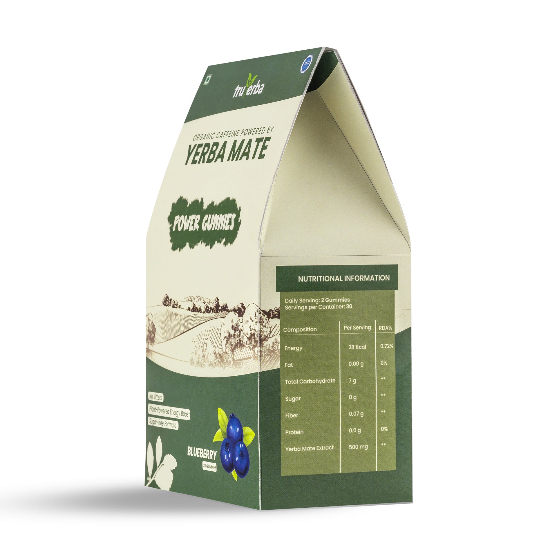 Yerba Mate Caffeine Gummies(Blueberry)